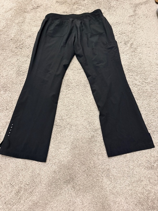 BARCO ONE Black Straight-Leg Scrub Pants with Drawstring Waist - Picture 6 of 7